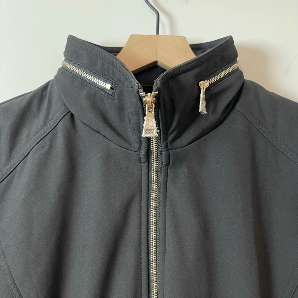 New Dennis Basso Water Resistant Bonded Jacket with Hidden Hood - Picture 11 of 15